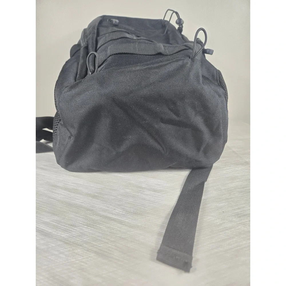 D-5 Column Tactical Backpack Black MOLLE Webbing Military Utility Daypack 16in